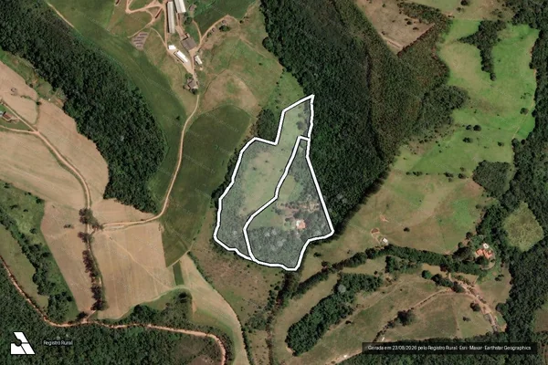 Imagem de satélite de FAZENDA CAMPO ALEGRE em BARBACENA - MG