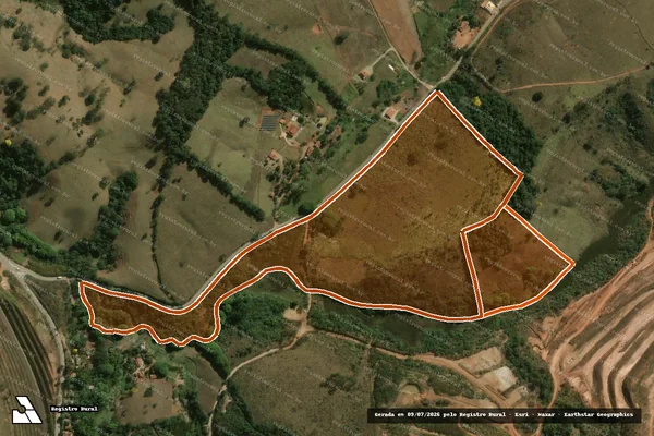 Imagem de satélite de FAZENDA SUMIDOURO BUGANVILIA em JECEABA - MG