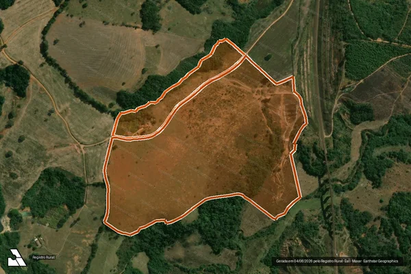 Imagem de satélite de Patrimonio em LAGOA DOURADA - MG