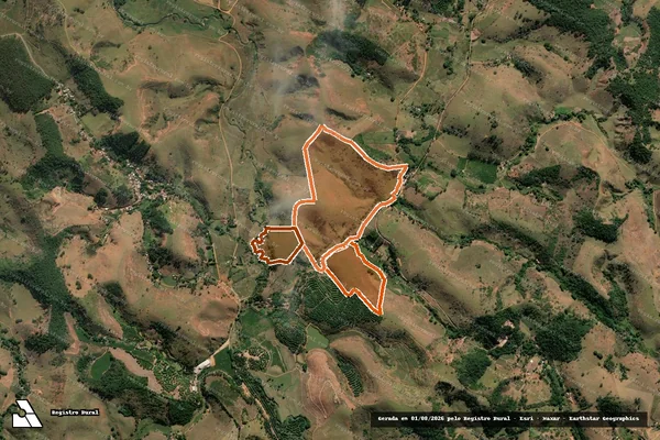 Imagem de satélite de Sitio Jequitibá em VISCONDE DO RIO BRANCO - MG