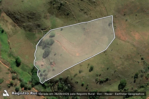 Imagem de satélite de Sitio Pao De Lo em VISCONDE DO RIO BRANCO - MG