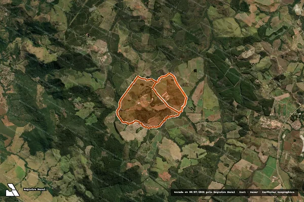 Imagem de satélite de FAZ SAO JOSE DO CHAPADAO/CACHOEIRA em POÇOS DE CALDAS - MG