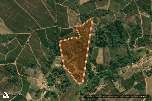 Imagem de satélite de Sitio Corrego Da Jacutinga em ANDRADAS - MG