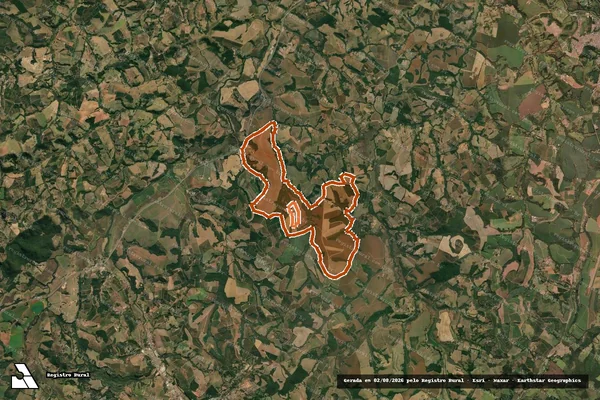 Imagem de satélite de FAZENDA DO ROSÁRIO em CAMPANHA - MG