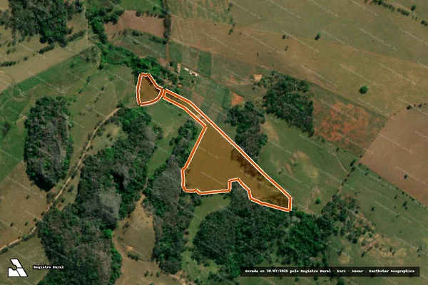Imagem de satélite de Fazenda Pedra Grande em IGUATAMA - MG