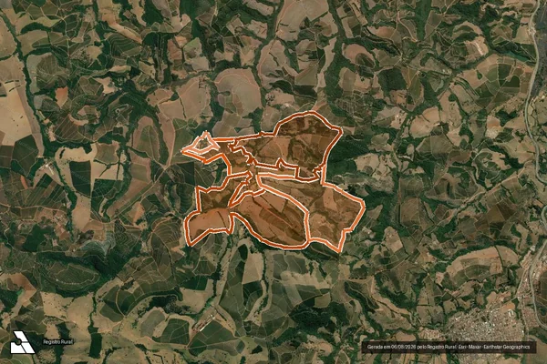 Imagem de satélite de FAZENDA DA SERRA em CARMO DA CACHOEIRA - MG