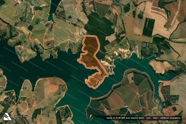 Imagem de satélite de FAZENDA OURO VERDE em GUAPÉ - MG