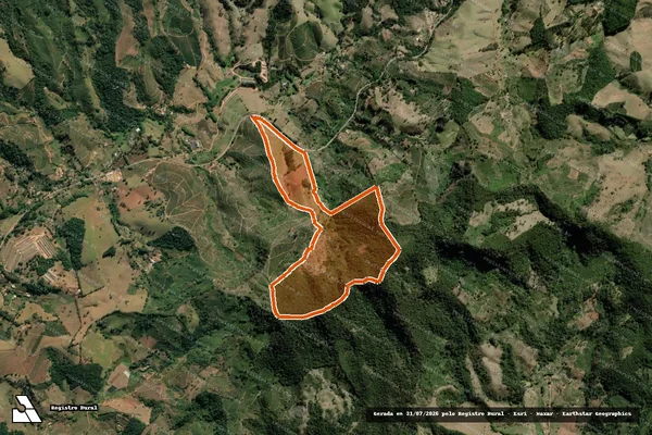 Imagem de satélite de Sitio Das Cobras em PEDRALVA - MG