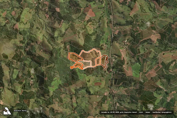 Imagem de satélite de Sitio Coutinhos em POÇO FUNDO - MG