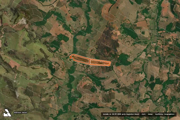 Imagem de satélite de FAZENDA DOURADO em SÃO JOÃO DA MATA - MG