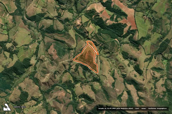 Imagem de satélite de FAZENDA DOS CAMPOS em SOLEDADE DE MINAS - MG