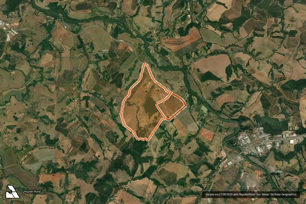 Imagem de satélite de FAZENDA SANTA ISMENIA em TRÊS CORAÇÕES - MG
