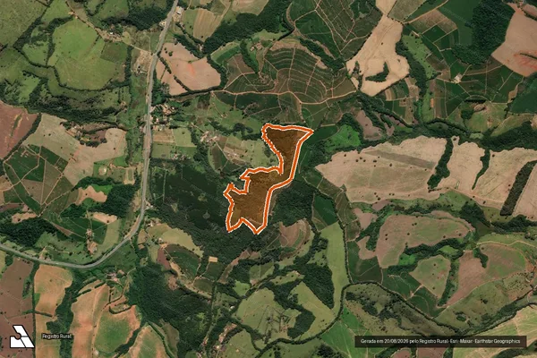 Imagem de satélite de Fazenda Da Serra em TRÊS CORAÇÕES - MG