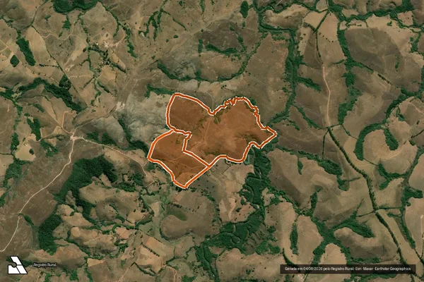 Imagem de satélite de FAZENDA VISTA ALEGRE em ANDRELÂNDIA - MG