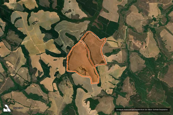 Imagem de satélite de FAZENDA CAMPO GRANDE em ANDRELÂNDIA - MG