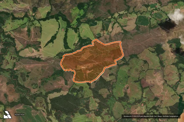 Imagem de satélite de FAZENDA SANTANA em ITUMIRIM - MG