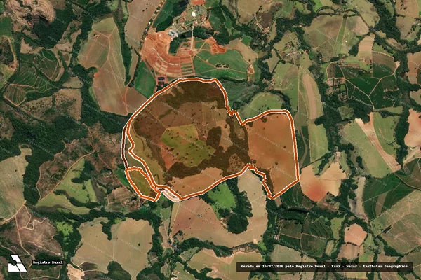 Imagem de satélite de FAZENDA DO MONJOLO em LAVRAS - MG