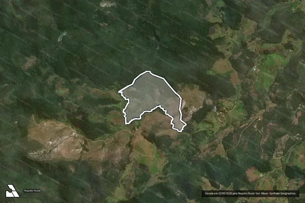Imagem de satélite de Choro Dagua em SANTA BÁRBARA DO MONTE VERDE - MG