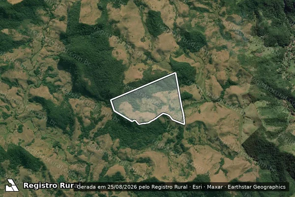 Imagem de satélite de SITIO FIGUEIRA E CRUZEIRO em SANTA RITA DE JACUTINGA - MG