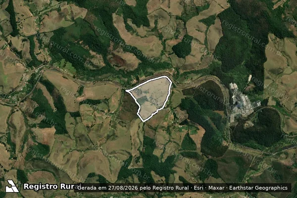 Imagem de satélite de Fazenda Afonso em SANTOS DUMONT - MG