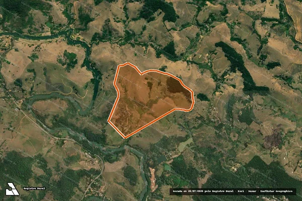 Imagem de satélite de SITIO BOM DESTINO em CATAGUASES - MG