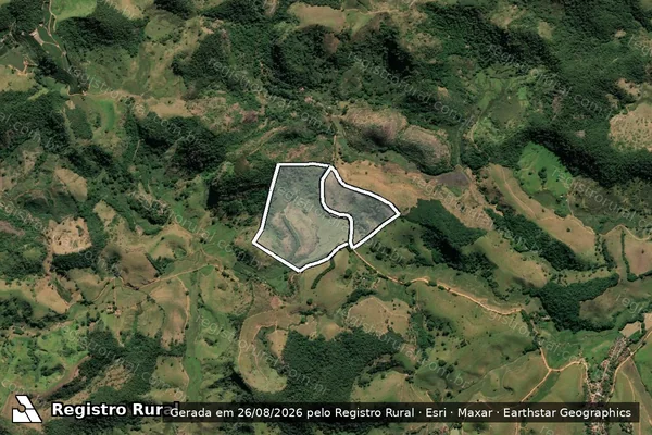 Imagem de satélite de Sitio Arranchador em LEOPOLDINA - MG