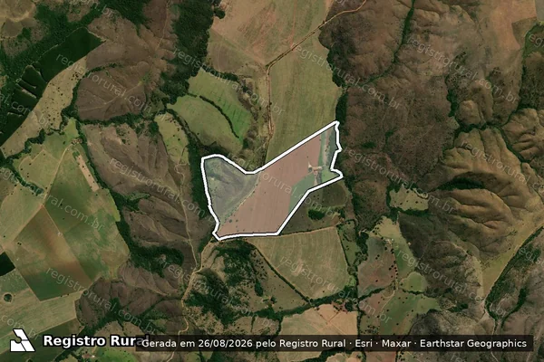 Imagem de satélite de Fazenda Skalada em SERRA DO SALITRE - MG