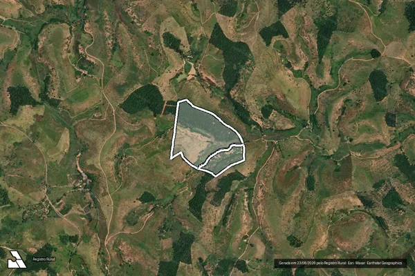 Imagem de satélite de Sitio Jaboticabas 1 em RECREIO - MG