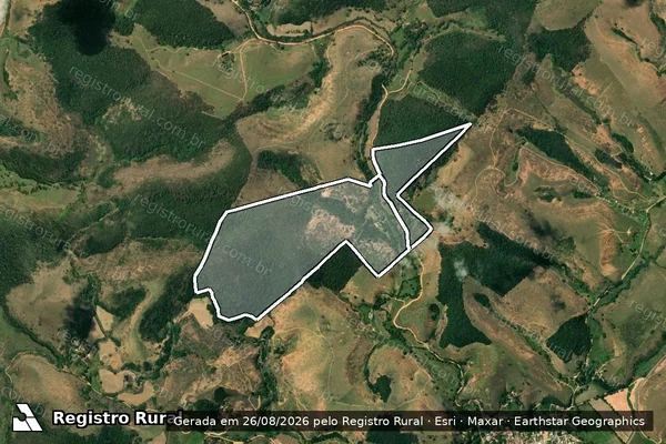 Imagem de satélite de Sitio Santa Clara em VOLTA GRANDE - MG