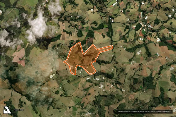 Imagem de satélite de SITIO SANTA RITA em BUENO BRANDÃO - MG