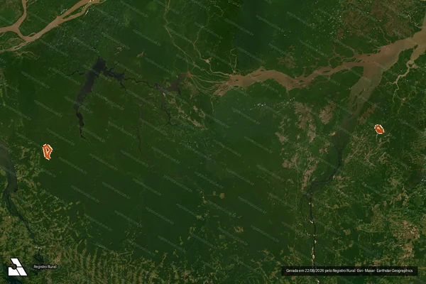Imagem de satélite de FAZENDA BRUSQUE DO NORTE I em PORTEL - PA