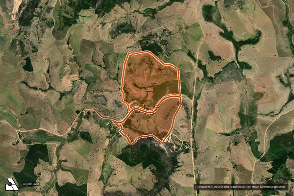 Imagem de satélite de FAZENDA BEIJA FLOR em ECOPORANGA - ES