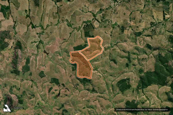 Imagem de satélite de FAZENDA PODEROSA em ECOPORANGA - ES