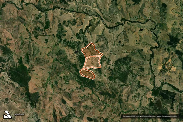 Imagem de satélite de Fazenda Alvorada em ECOPORANGA - ES