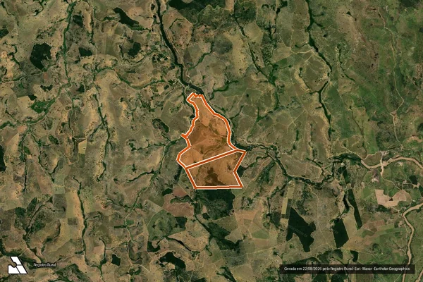 Imagem de satélite de FAZENDA CACHOEIRA COMPRIDA em ECOPORANGA - ES
