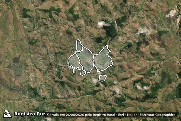 Imagem de satélite de Fazenda Gruta Alegre em ECOPORANGA - ES