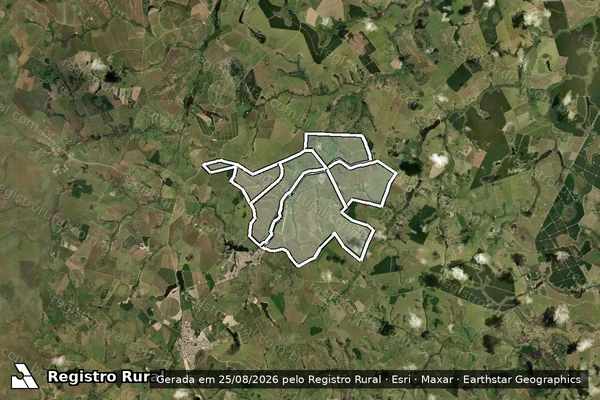 Imagem de satélite de Fazenda Ouro Verde em MUCURICI - ES