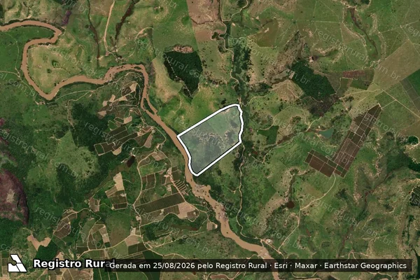 Imagem de satélite de SITIO BEIRA RIO em PONTO BELO - ES