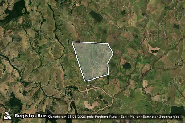 Imagem de satélite de FAZENDA ESTRELA BRANCA em PONTO BELO - ES