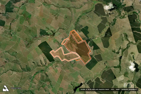 Imagem de satélite de Fazenda Rancho Do Ouro em MUCURICI - ES