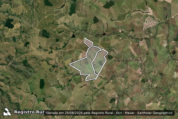 Imagem de satélite de FAZENDA PRIMAVERA em MUCURICI - ES