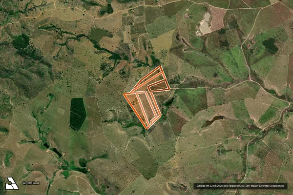 Imagem de satélite de Fazenda Ouro Branco em MUCURICI - ES