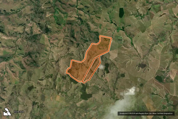 Imagem de satélite de Fazenda Confusão em MUCURICI - ES