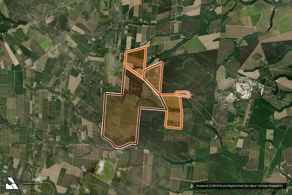 Imagem de satélite de FAZENDA JUERANA em SOORETAMA - ES