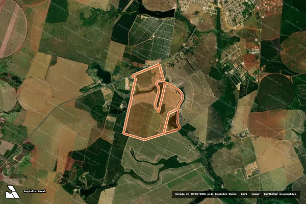 Imagem de satélite de Fazenda Atleta em PINHEIROS - ES