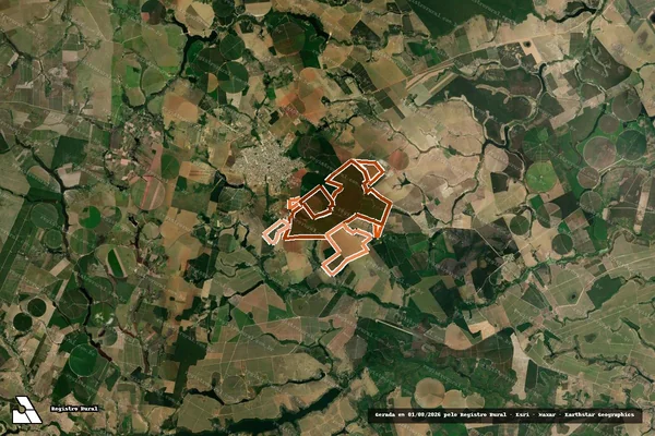 Imagem de satélite de Fazenda Clube em PINHEIROS - ES