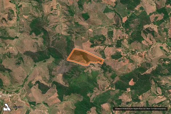 Imagem de satélite de SITIO VALAO DO CENTRO em LARANJA DA TERRA - ES