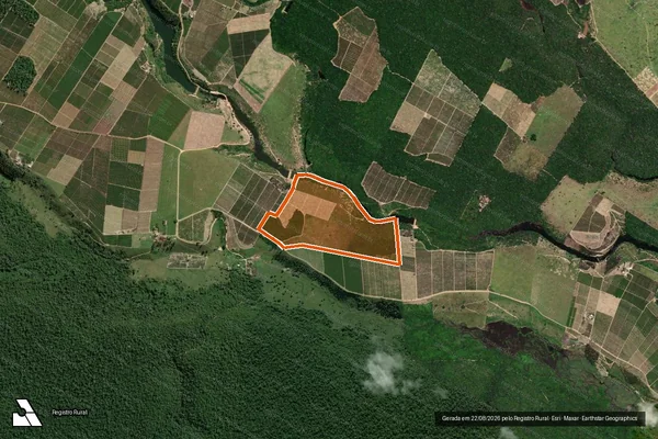 Imagem de satélite de Sitio São Sebastião em JAGUARÉ - ES