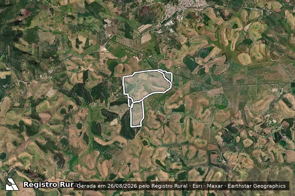 Imagem de satélite de Fazenda Do Poço Fundo em ITAPEMIRIM - ES