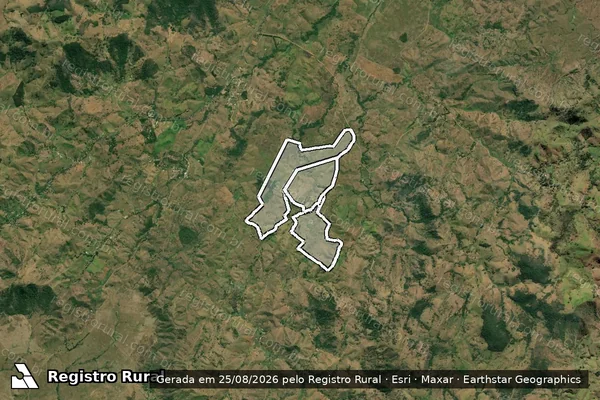 Imagem de satélite de Itaperuninha Bom Jardim Cachoeira em BOM JESUS DO ITABAPOANA - RJ
